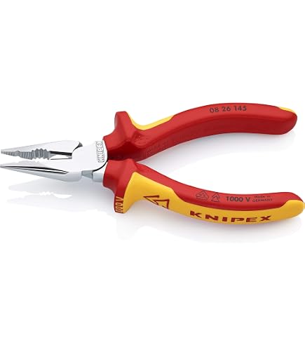 PiＯ KNIPEX - 25 06 160 Tools - Long Nose Pliers With Cutter, Chrome